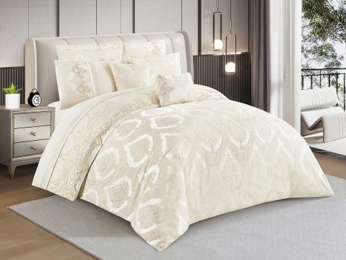 مفرش DIVA عرائس مزدوج 8 قطع - سكري