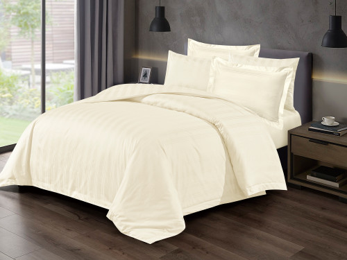 مفرش KENDA فندقي قطن فاخر مزدوج 7 قطع - سكري